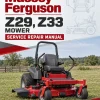 Massey Ferguson Z29, Z33 Mower Service Manual Massey Ferguson Z29, Z33 Mower Service Manual