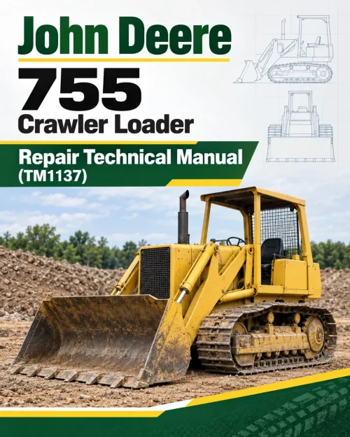 John Deere 755 Crawler Loader Repair Technical Manual (TM1137)