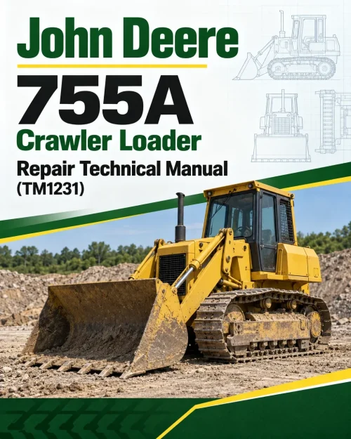 John Deere 755A Crawler Loader Repair Technical Manual (TM1231)