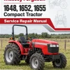 Massey Ferguson 1648, 1652, 1655 Compact Tractor Manual