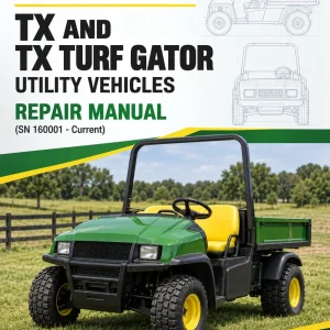 John Deere TX and TX Turf Gator Utility Vehicles Repair Manual (SN 160001 - Current)