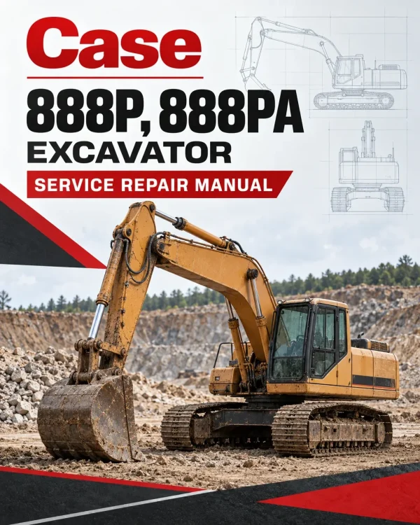 Case 888P, 888PA Excavator Service Manual Case 888P, 888PA Excavator Service Manual