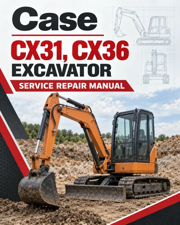 Case CX31, CX36 Excavator Service Manual Case CX31, CX36 Excavator Service Manual