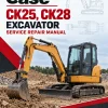 Case CK25, CK28 Excavator Service Manual Case CK25, CK28 Excavator Service Manual