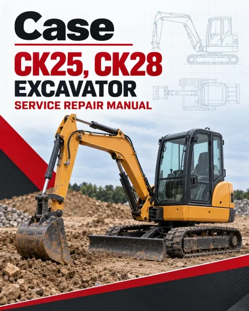 Case CK25, CK28 Excavator Service Manual