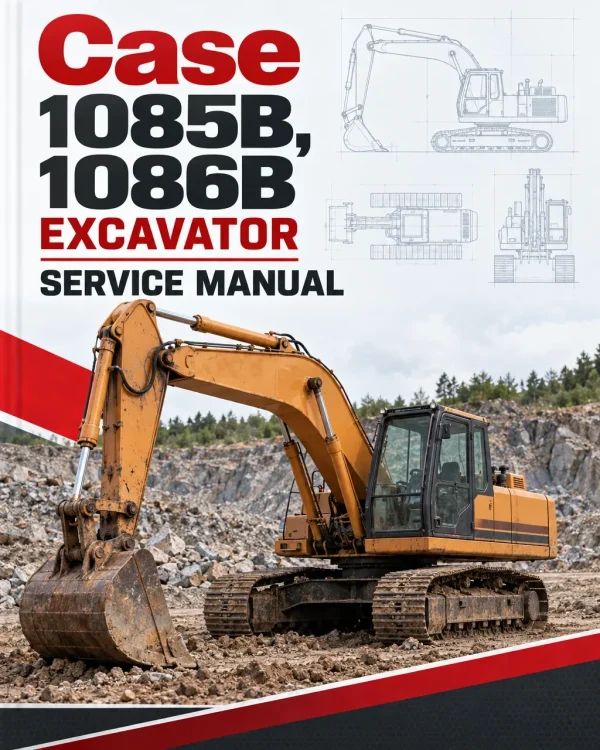 Case 1085B, 1086B Excavator Service Manual Case 1085B, 1086B Excavator Service Manual