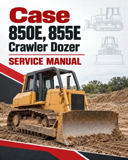 Case 850E, 855E Crawler Dozer Service Manual Case 850E, 855E Crawler Dozer Service Manual