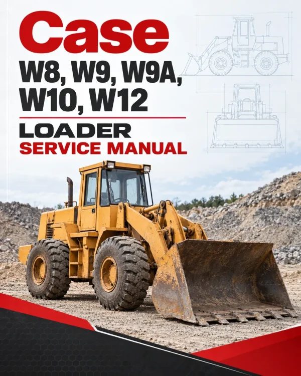 Case W8, W9, W9A, W10, W12 Loader Service Manual