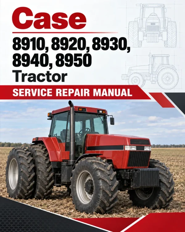 Case 8910, 8920, 8930, 8940, 8950 Tractor Service Manual Case 8910, 8920, 8930, 8940, 8950 Tractor Service Manual