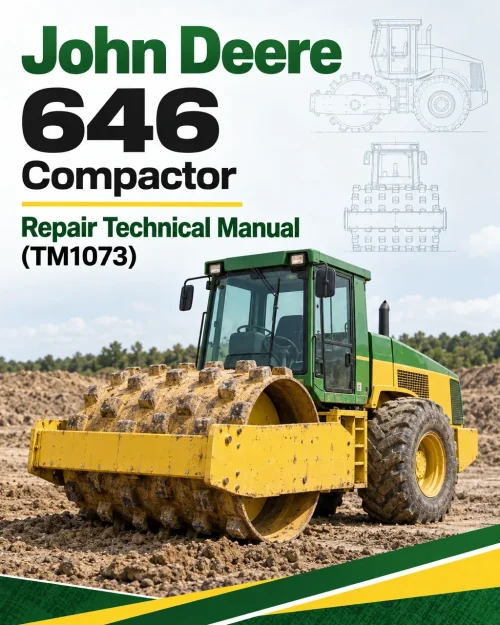 John Deere 646 Compactor Repair Technical Manual (TM1073)