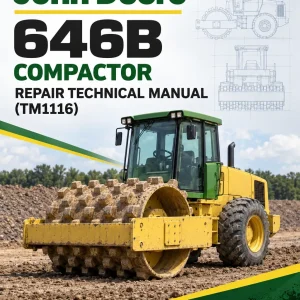 John Deere 646B Compactor Repair Technical Manual (TM1116)