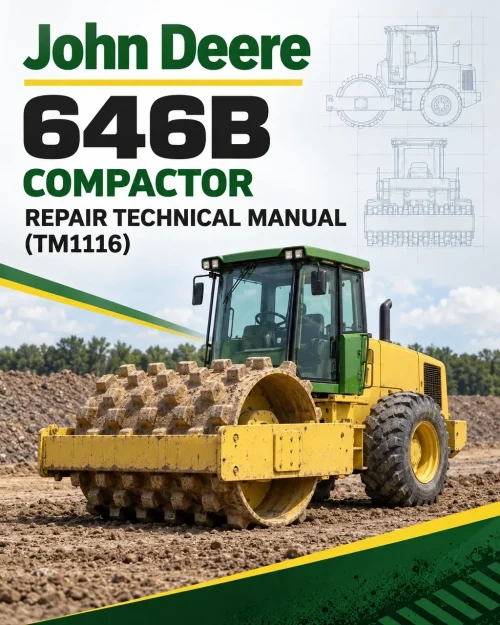 John Deere 646B Compactor Repair Technical Manual (TM1116)