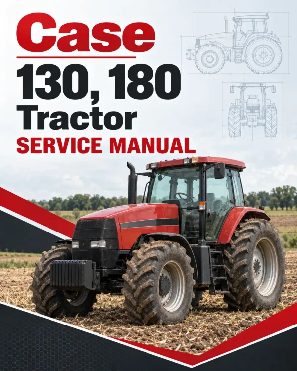 Case 130, 180 Tractor Service Manual