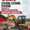 Case CX45B, CX50B, CX55B Series 2 Mini Excavator Service Manual Case CX45B, CX50B, CX55B Series 2 Mini Excavator Service Manual