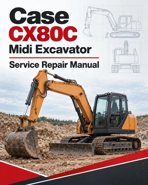 Case CX80C Midi Excavator Service Manual