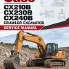 Case CX210B, CX230B, CX240B Crawler Excavator Service Manual Case CX210B, CX230B, CX240B Crawler Excavator Service Manual