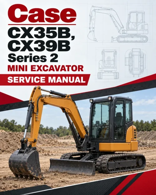 Case CX35B, CX39B Series 2 Mini Excavator Service Manual Case CX35B, CX39B Series 2 Mini Excavator Service Manual