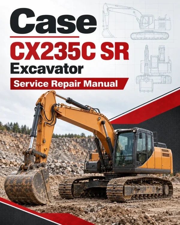 Case CX235C SR Excavator Service Manual Case CX235C SR Excavator Service Manual