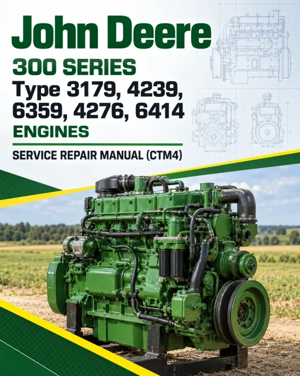 John Deere 300 Series Type 3179, 4239, 6359, 4276, 6414 Engines Manual (CTM4) John Deere 300 Series Type 3179, 4239, 6359, 4276, 6414 Engines Manual (CTM4)