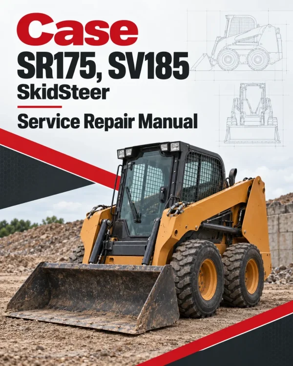Case SR175, SV185 SkidSteer Service Manual Case SR175, SV185 SkidSteer Service Manual