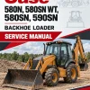 Case 580N, 580SN WT, 580SN, 590SN Backhoe Loader Service Manual