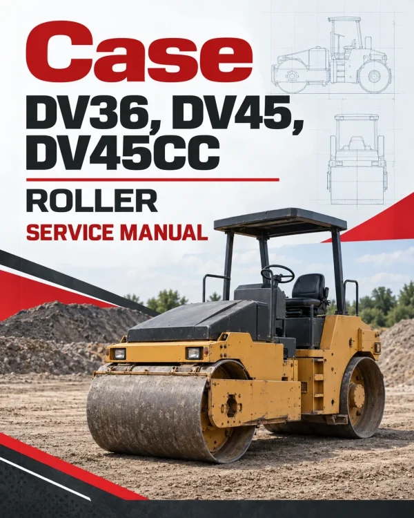 Case DV36, DV45, DV45CC Roller Service Manual