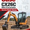 Case CX26C Mini Excavator Service Manual Case CX26C Mini Excavator Service Manual