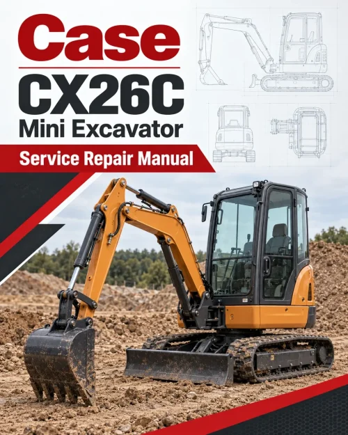 Case CX26C Mini Excavator Service Manual Case CX26C Mini Excavator Service Manual