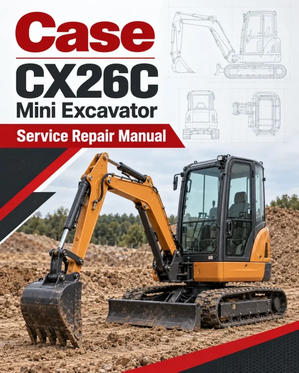 Case CX26C Mini Excavator Service Manual Case CX26C Mini Excavator Service Manual