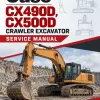 Case CX490D, CX500D Crawler Excavator Service Manual