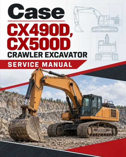 Case CX490D, CX500D Crawler Excavator Service Manual