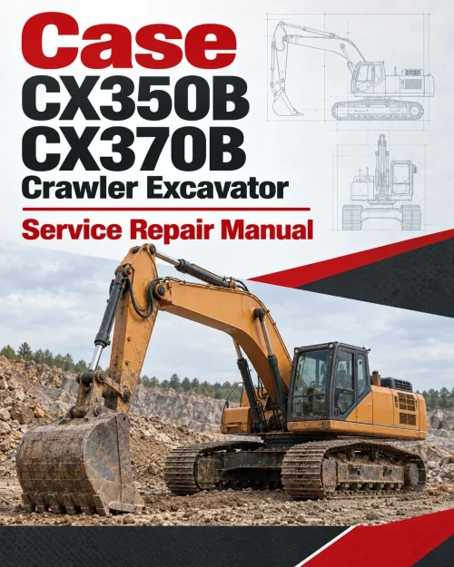 Case CX350B, CX370B Crawler Excavator Service Manual