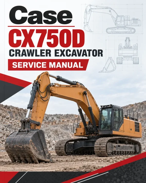 Case CX750D Crawler Excavator Service Manual Case CX750D Crawler Excavator Service Manual