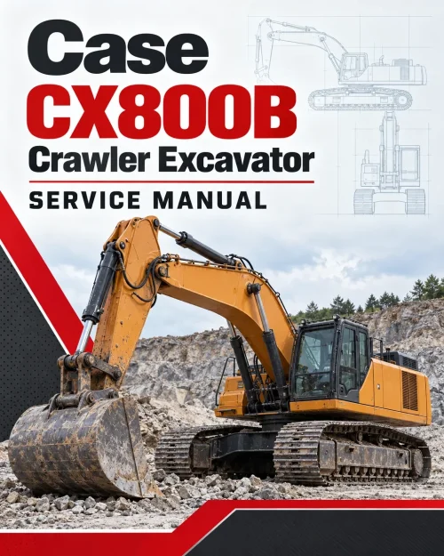 Case CX800B Crawler Excavator Service Manual Case CX800B Crawler Excavator Service Manual