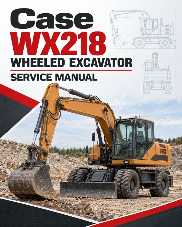 Case WX218 Wheeled Excavator Service Manual