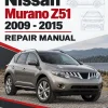 Nissan Murano Z51 2009 -2015 Repair Manual Nissan Murano Z51 2009 -2015 Repair Manual