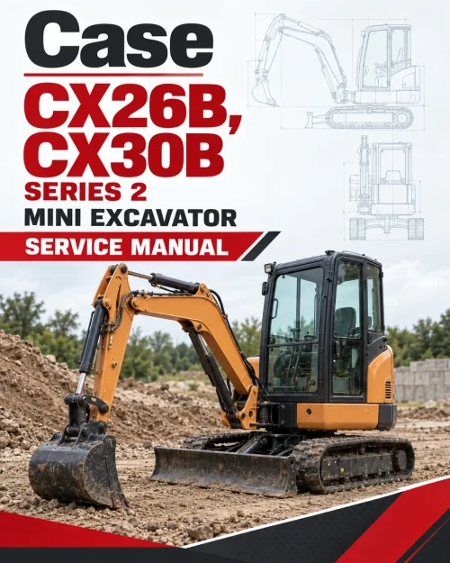 Case CX26B, CX30B Series 2 Mini Excavator Service Manual Case CX26B, CX30B Series 2 Mini Excavator Service Manual
