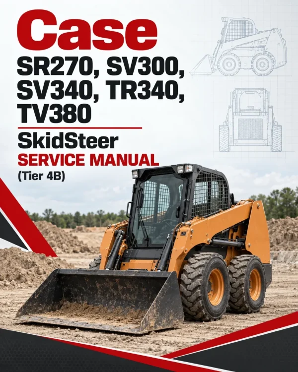 Case SR270, SV300, SV340, TR340, TV380 SkidSteer Service Manual (Tier 4B)