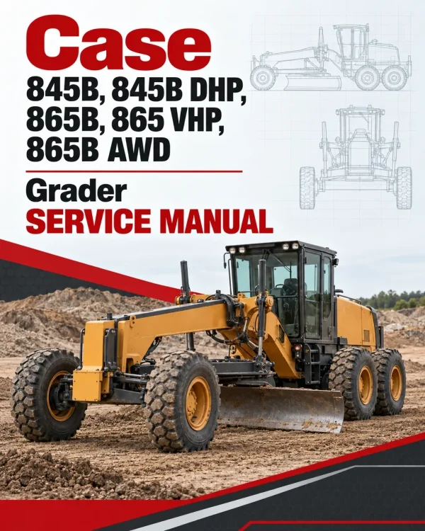 Case 845B, 845B DHP, 865B, 865 VHP, 865B AWD Grader Service Manual Case 845B, 845B DHP, 865B, 865 VHP, 865B AWD Grader Service Manual