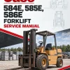Case 584E, 585E, 586E Forklift Service Manual