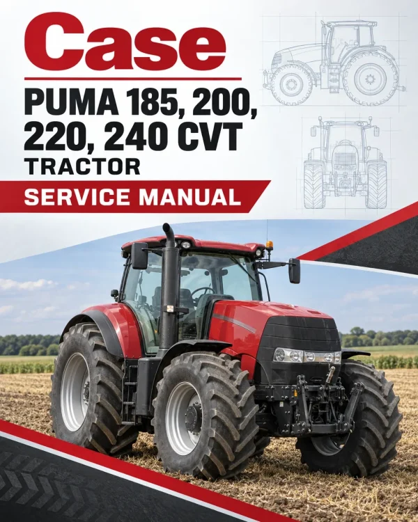 Case Puma 185, 200, 220, 240 CVT Tractor Service Manual Case Puma 185, 200, 220, 240 CVT Tractor Service Manual