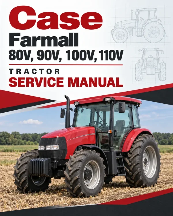 Case Farmall 80V, 90V, 100V, 110V Tractor Service Manual