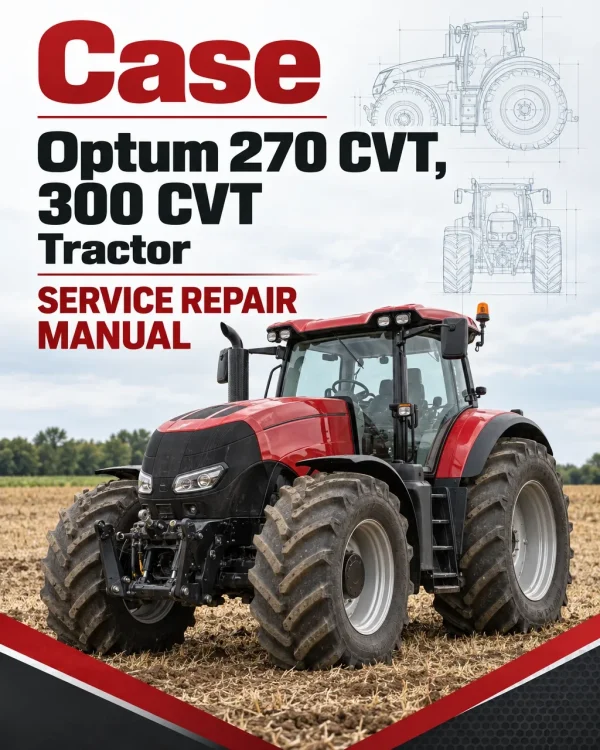 Case Optum 270 CVT, 300 CVT Tractor Service Manual