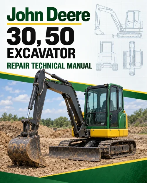 John Deere 30, 50 Excavator Repair Technical Manual (TM1380)