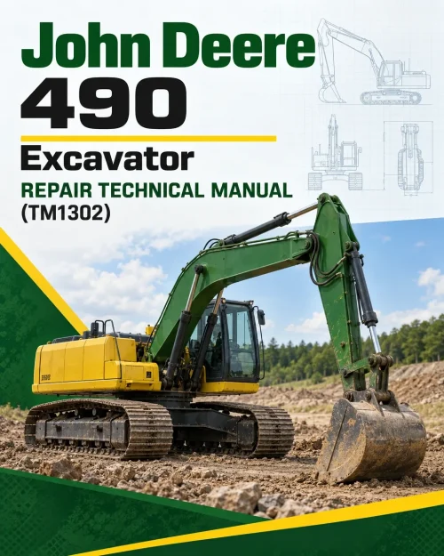 John Deere 490 Excavator Repair Technical Manual (TM1302)