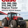 Case 235, 260, 290, 315, 340, 370 Magnum Tractor Service Manual