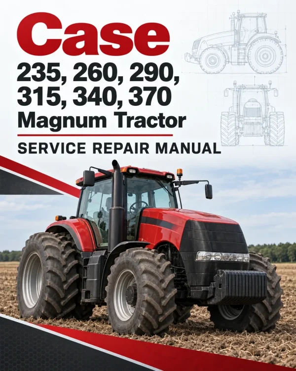 Case 235, 260, 290, 315, 340, 370 Magnum Tractor Service Manual