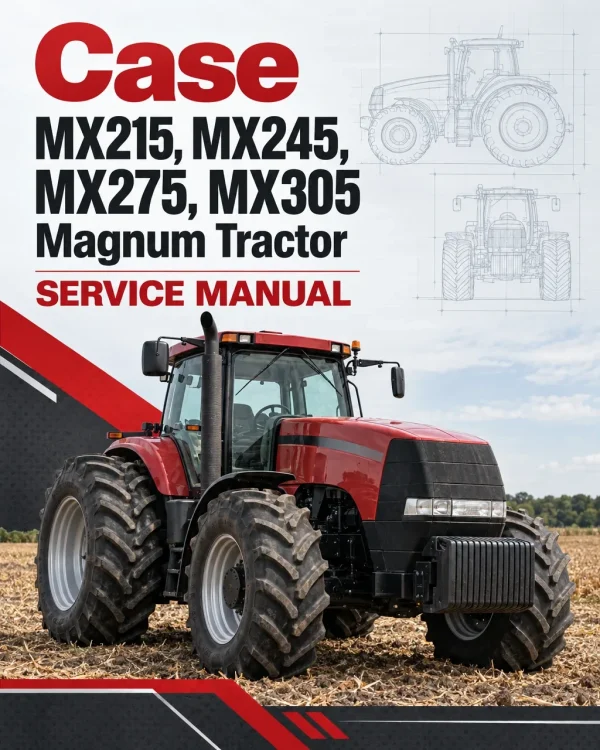 Case MX215, MX245, MX275, MX305 Magnum Tractor Service Manual