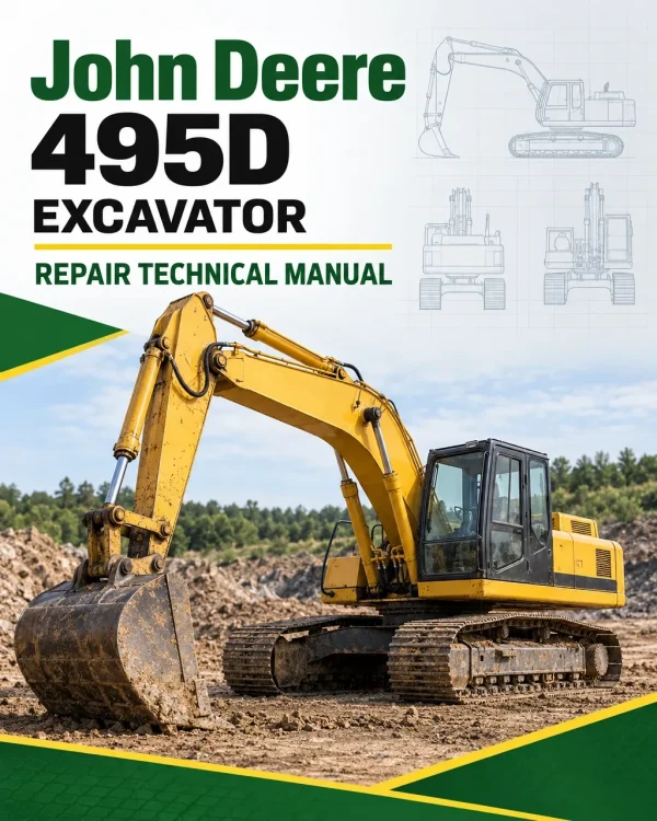 John Deere 495D Excavator Repair Technical Manual