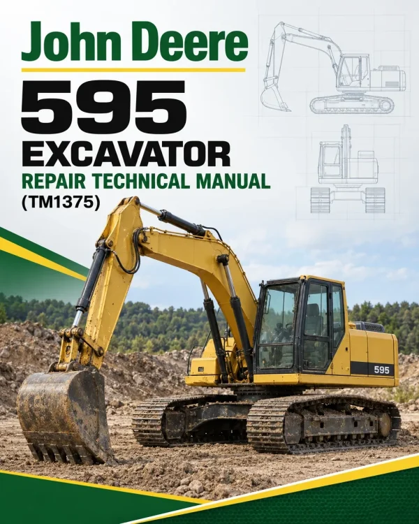 John Deere 595 Excavator Repair Technical Manual (TM1375) John Deere 595 Excavator Repair Technical Manual (TM1375)